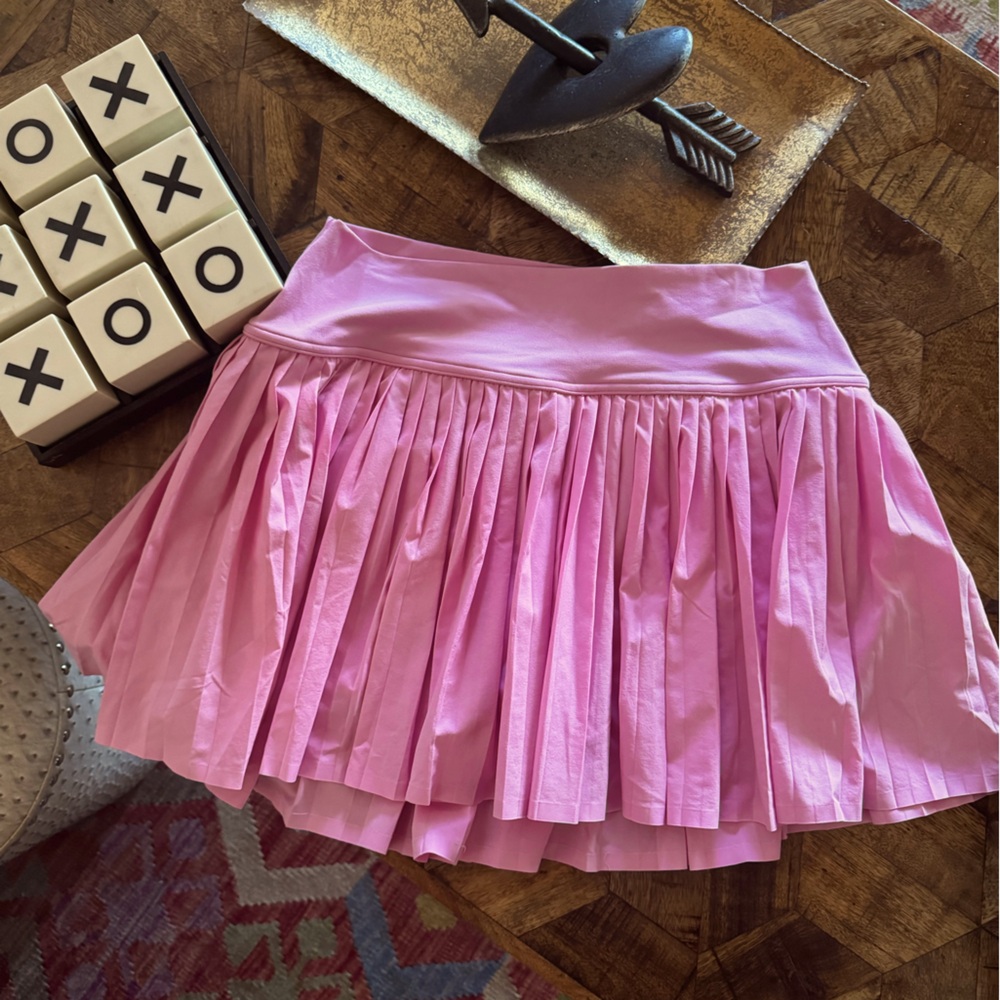 Aerie Offline Bubblegum Pink Pleated Skort